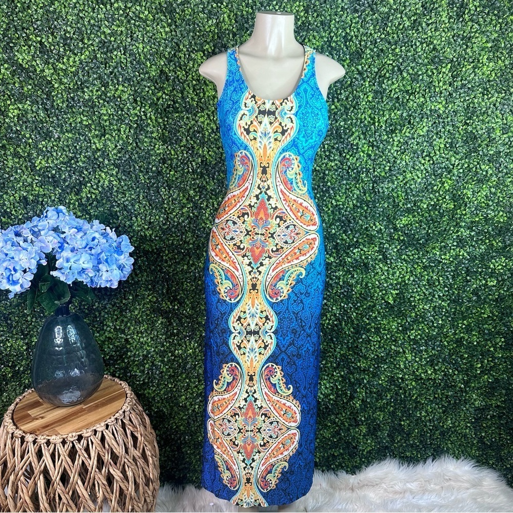 Summer time strappy back maxi dress nwt